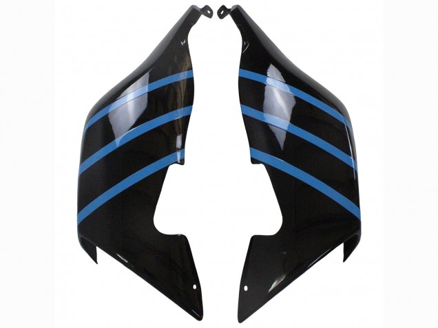 2005-2010 Glossy Black Matte Black Blue Lines BMW K1200S Motorcycle Fairings