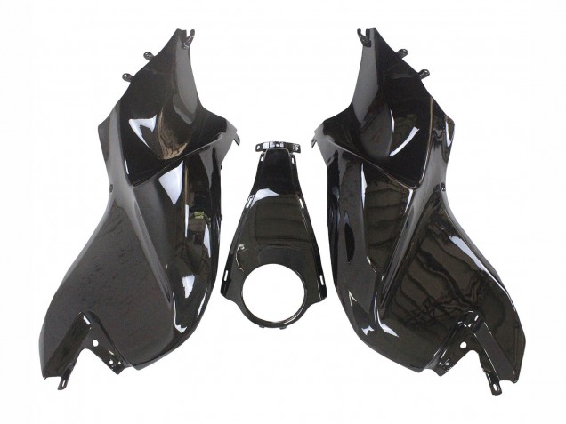 2005-2010 Glossy Black Matte Black Blue Lines BMW K1200S Motorcycle Fairings