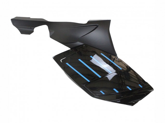 2005-2010 Glossy Black Matte Black Blue Lines BMW K1200S Motorcycle Fairings