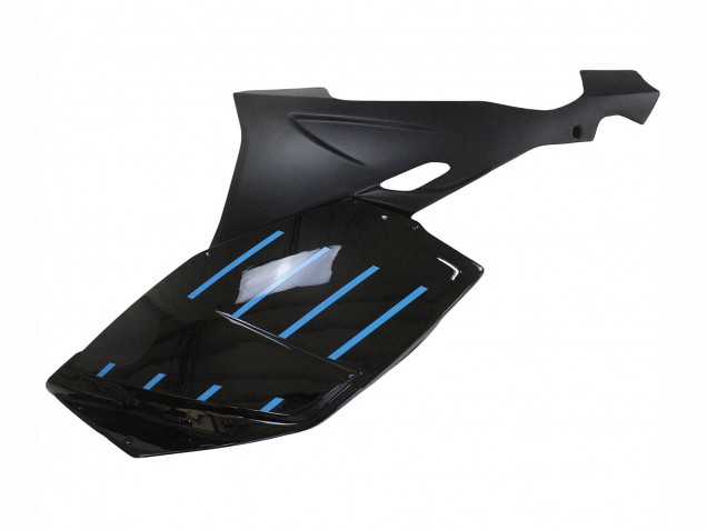 2005-2010 Glossy Black Matte Black Blue Lines BMW K1200S Motorcycle Fairings