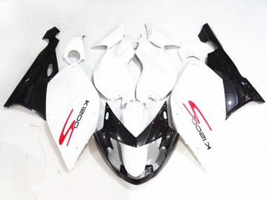 2005-2010 White Glossy Black BMW K1200S Motorcycle Fairings