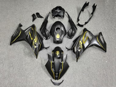 2023-2024 Gold Black Carbon Fiber BMW S1000RR Motorcycle Fairings