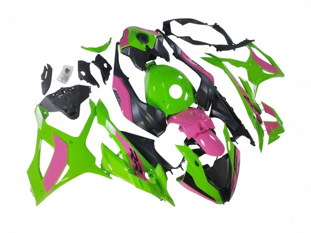 2023-2024 Pink Green Black BMW S1000RR Motorcycle Fairings