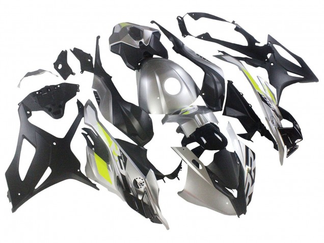 2023-2024 Silver Matte Black Lime Green BMW S1000RR Motorcycle Fairings