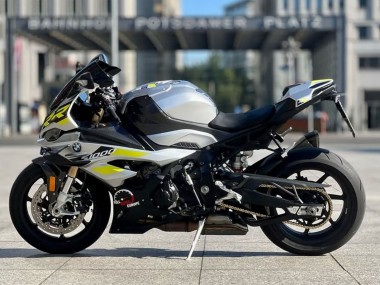 2023-2024 Silver Yellow Carbon Fiber BMW S1000RR Motorcycle Fairings