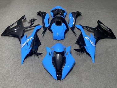 2019-2022 Blue Black Carbon Fiber BMW S1000RR Motorcycle Fairings