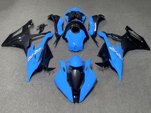 2019-2022 Blue Black Carbon Fiber BMW S1000RR Motorcycle Fairings