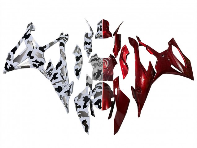 2019-2022 Glossy Red Black White Grey BMW S1000RR Motorcycle Fairings