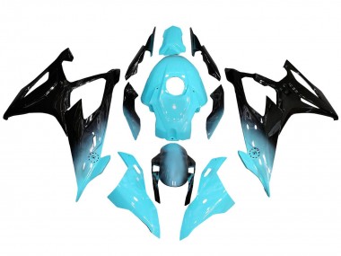2019-2022 Light Blue Black BMW S1000RR Motorcycle Fairings