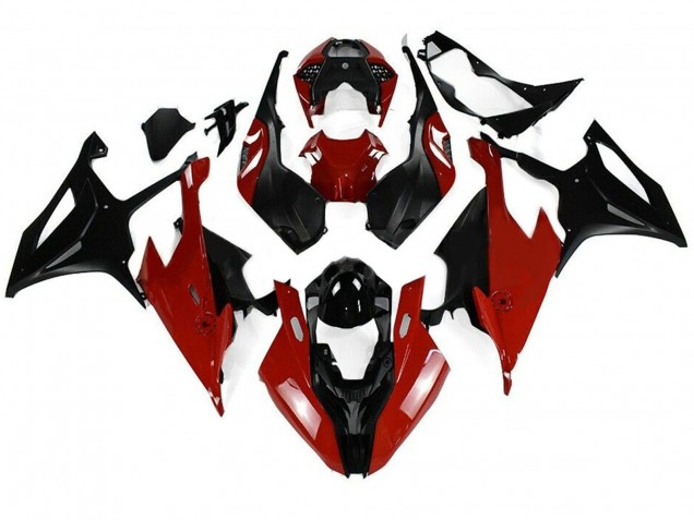 2019-2022 Black Red BMW S1000RR Motorcycle Fairing Kits