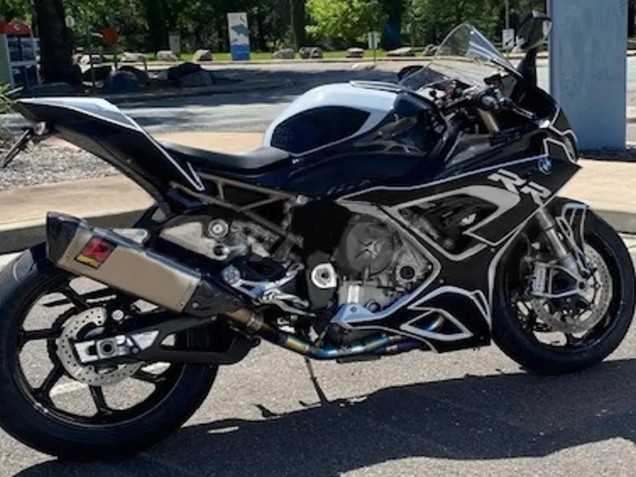 2019-2022 Black White BMW S1000RR Motorcycle Fairings