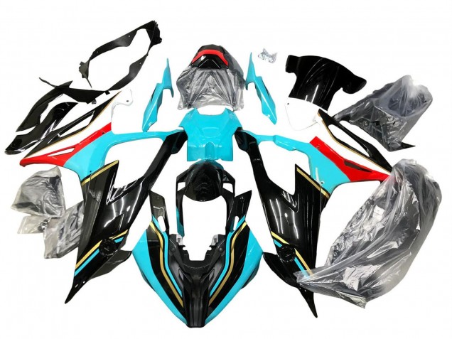 2019-2022 Black Sky Blue Red BMW S1000RR Motorcycle Fairings