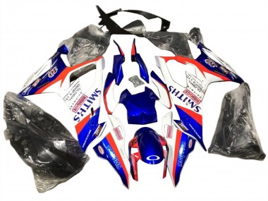2019-2022 Blue Red White Smiths BMW S1000RR Motorcycle Fairings
