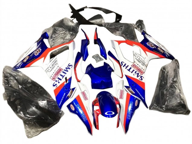 2019-2022 Blue Red White Smiths BMW S1000RR Motorcycle Fairings