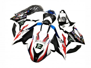 2019-2022 Black White Red 13 BMW S1000RR Motorcycle Fairings