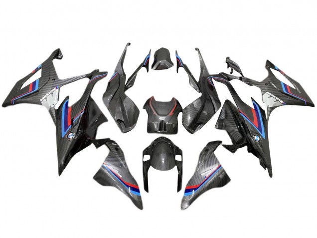 2019-2022 Black Blue Red Carbon Fiber BMW S1000RR Motorcycle Fairing