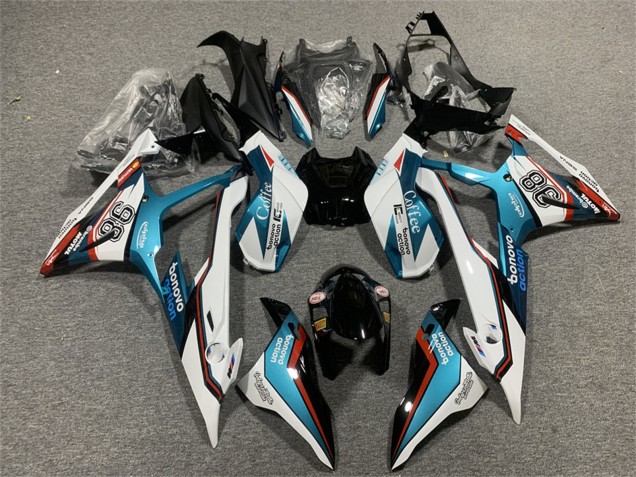 2019-2022 Blue Red White Motul 98 BMW S1000RR Motorcycle Fairings