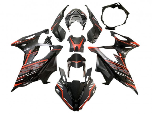 2019-2022 Matte Black Red BMW S1000RR Motorcycle Fairing