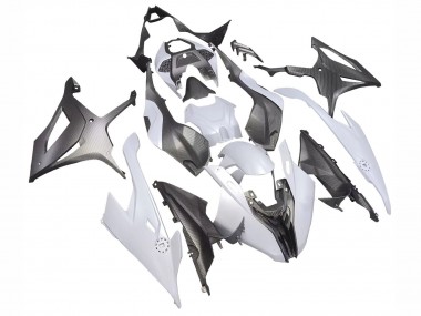 2019-2022 Grey Black Carbon Fiber BMW S1000RR Motorcycle Fairings