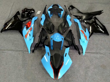2019-2022 Black Light Blue BMW S1000RR Motorcycle Fairings