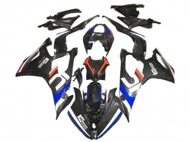 2019-2022 Black White Blue Carbon Fiber BMW S1000RR Motorcycle Fairings