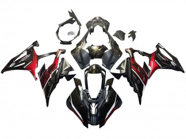 2019-2022 Black Dark Red BMW S1000RR Motorcycle Fairings