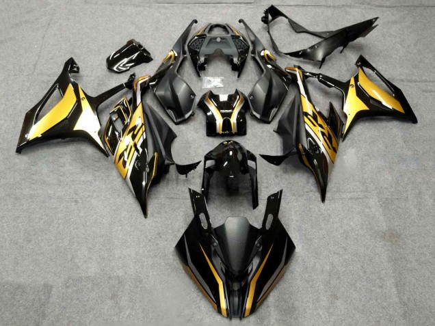 2019-2022 Black Gold BMW S1000RR Motorcycle Fairing