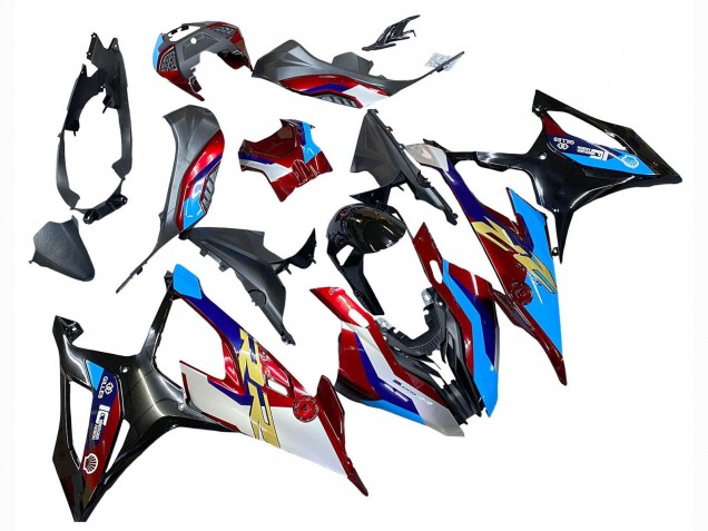 2019-2022 White Blue Red Black BMW S1000RR Motorcycle Fairing