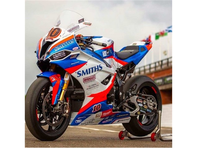 2019-2022 White Blue Red Smiths BMW S1000RR Motorcycle Fairings