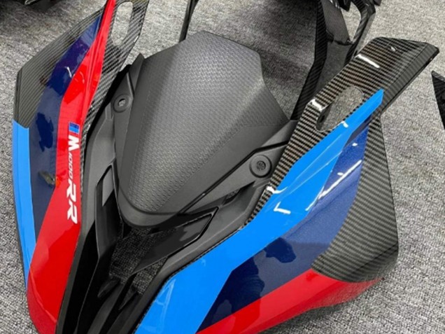 2019-2022 Black Blue Red Carbon Fiber BMW S1000RR Motorcycle Fairings