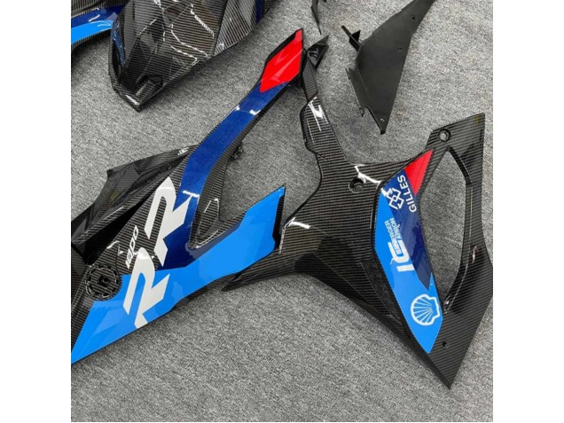 2019-2022 Black Blue Red Carbon Fiber BMW S1000RR Motorcycle Fairings