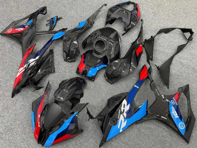 2019-2022 Black Blue Red Carbon Fiber BMW S1000RR Motorcycle Fairings