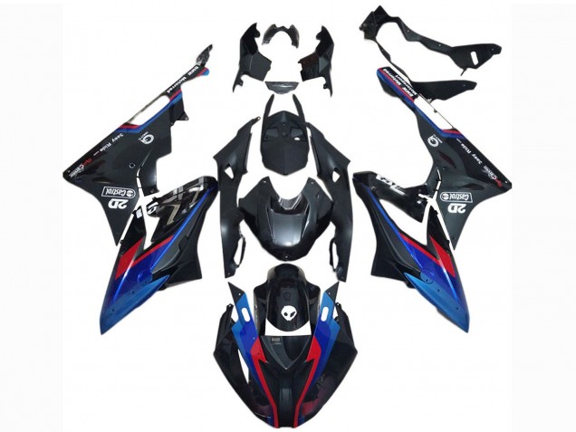 2017-2018 Blue Red Glossy Black Castrol BMW S1000RR Motorcycle Fairings