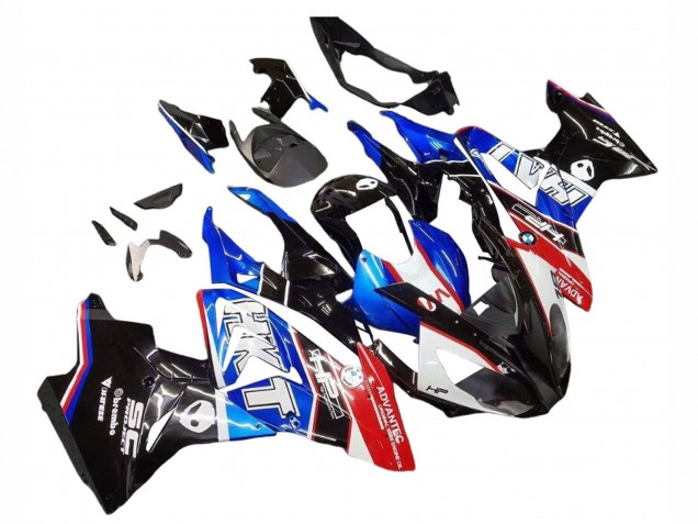 2017-2018 White Blue Red Glossy Black BMW S1000RR Motorcycle Fairings Kits