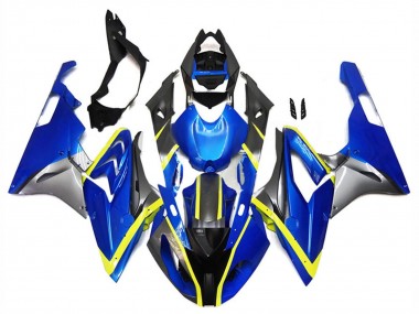 2017-2018 Silver Blue Yellow BMW S1000RR Motorcycle Fairings