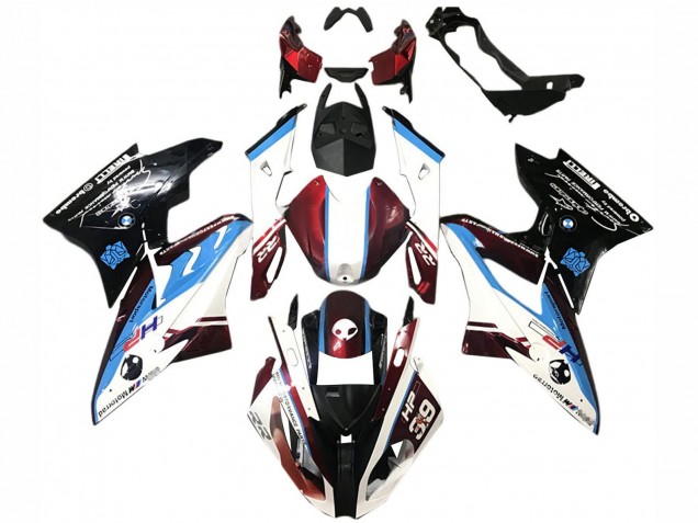 2015-2016 White Red Blue Glossy Black BMW S1000RR Bike Fairings