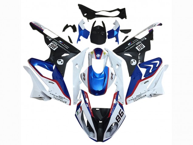 2015-2016 White Red Blue Matte Black BMW S1000RR Motorcycle Fairing Kits