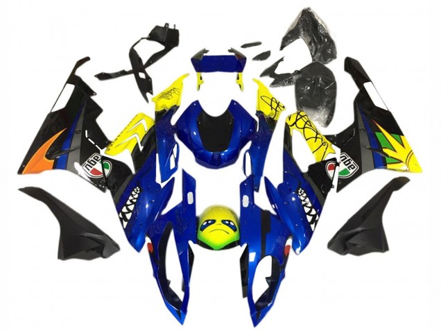 2015-2016 Yellow Blue Black Shark BMW S1000RR Motorcycle Fairing