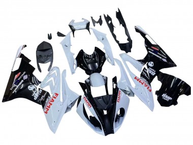 2015-2016 White Glossy Black Fiamm BMW S1000RR Motorcycle Fairings