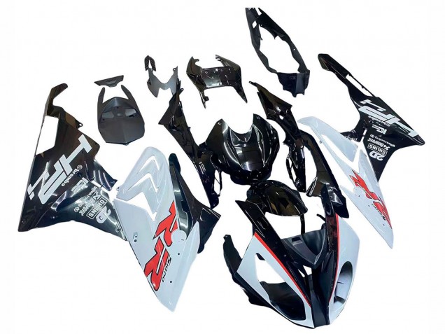 2015-2016 White Glossy Black BMW S1000RR Motorcycle Fairings