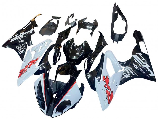 2015-2016 White Glossy Black BMW S1000RR Motorcycle Fairings