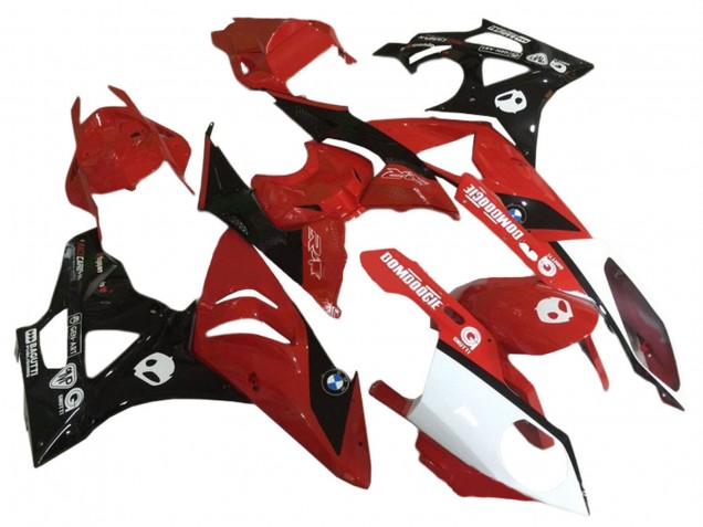 2009-2014 Red White Glossy Black BMW S1000RR Motorcycle Fairings