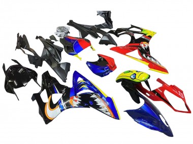 2009-2014 Red Blue Yellow Shark BMW S1000RR Motorcycle Fairings