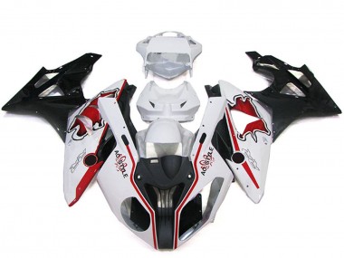 2009-2014 White Red Glossy Black BMW S1000RR Bike Fairings
