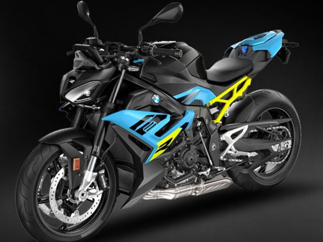 2021-2025 Black Light Blue Yellow BMW S1000R Motorcycle Fairings