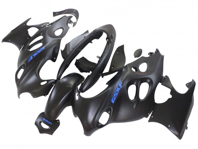 2004-2006 Matte Black with Blue Logo Suzuki GSX600F/GSX750F Motorcycle Fairings