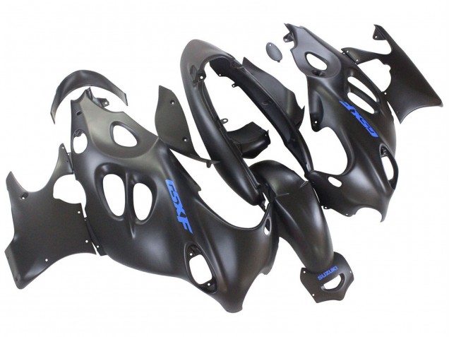 2004-2006 Matte Black with Blue Logo Suzuki GSX600F/GSX750F Motorcycle Fairings