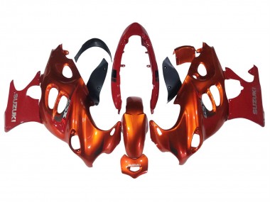 2004-2006 Burnt Oange White Logo Suzuki GSX600F/GSX750F Motorcycle Fairings