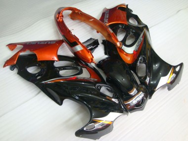 2004-2006 Glossy Black Orange Suzuki GSX600F/GSX750F Motorcycle Fairings