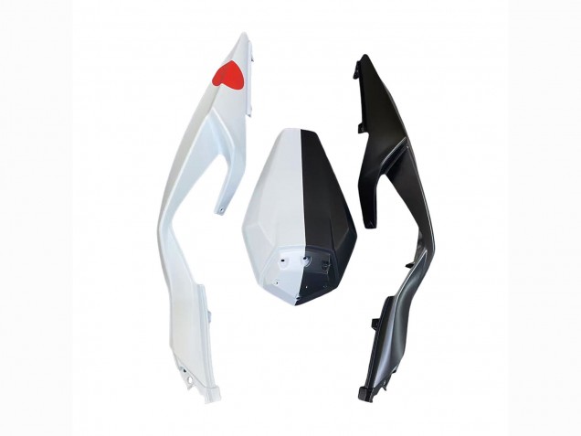 2023-2025 Black White with Flower Kawasaki ZX6R Motorcycle Fairings
